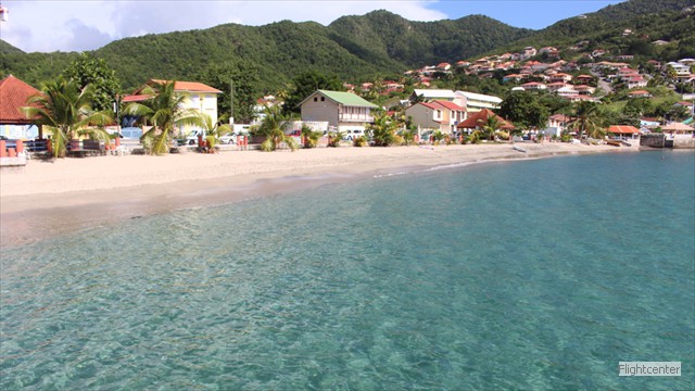 Typical Martinique seafront